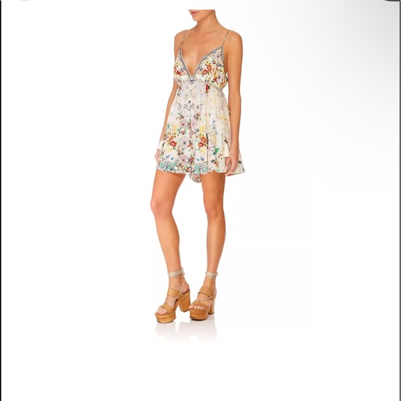 Camilla embellished silk playsuit!! Such a gorgeous and timeless piece. Og: $549 - Picture 2 of 4